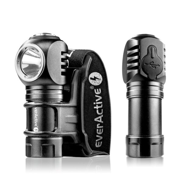 everActive Επαναφορτιζόμενος Φακός Κεφαλής LED Αδιάβροχος IP66 με Μέγιστη Φωτεινότητα 500lm