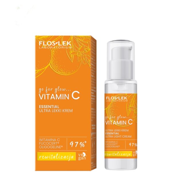 Ελαφριά κρέμα προσώπου με βιταμίνη C 30ml για λάμψη και ενυδάτωση