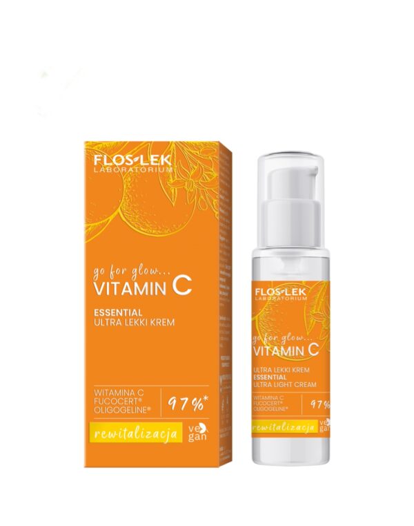 Ελαφριά κρέμα προσώπου με βιταμίνη C 30ml για λάμψη και ενυδάτωση