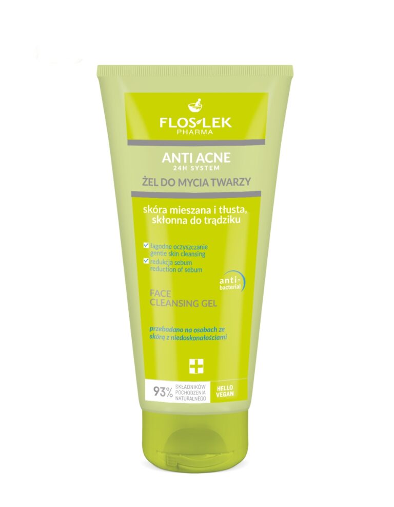 Anti Acne τζελ καθαρισμού προσώπου 200ml για καθαρό δέρμα