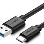 Ugreen US184 Regular USB 3.0 Cable USB-C male - USB-A male Μαύρο 1m (20882)