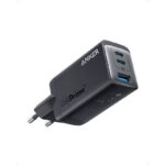 Anker Φορτιστής Χωρίς Καλώδιο με Θύρα USB-A και 2 Θύρες USB-C 65W Power Delivery Μαύρος (735 GaNPrime 65W)