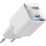 Anker Φορτιστής Χωρίς Καλώδιο με Θύρα USB-C 30W Λευκός (Nano III)