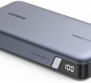 Ugreen PB205 Power Bank 25000mAh 145W με Θύρα USB-A και 2 Θύρες USB-C Power Delivery / Quick Charge 3.0 Γκρι