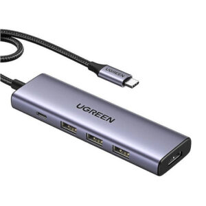 Ugreen CM511 USB-C Docking Station με HDMI 4K PD Γκρι