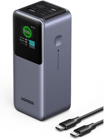 Ugreen PB721 Power Bank 20000mAh 130W με Θύρα USB-A και 2 Θύρες USB-C Quick Charge 3.0 Πολύχρωμο