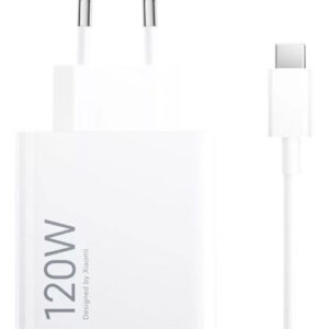 Xiaomi Φορτιστής με Θύρα USB-A και Καλώδιο USB-C 120W Λευκός (HyperCharge Combo)