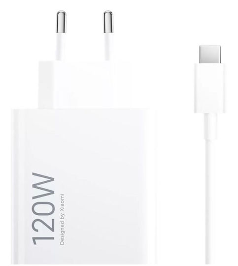 Xiaomi Φορτιστής με Θύρα USB-A και Καλώδιο USB-C 120W Λευκός (HyperCharge Combo)