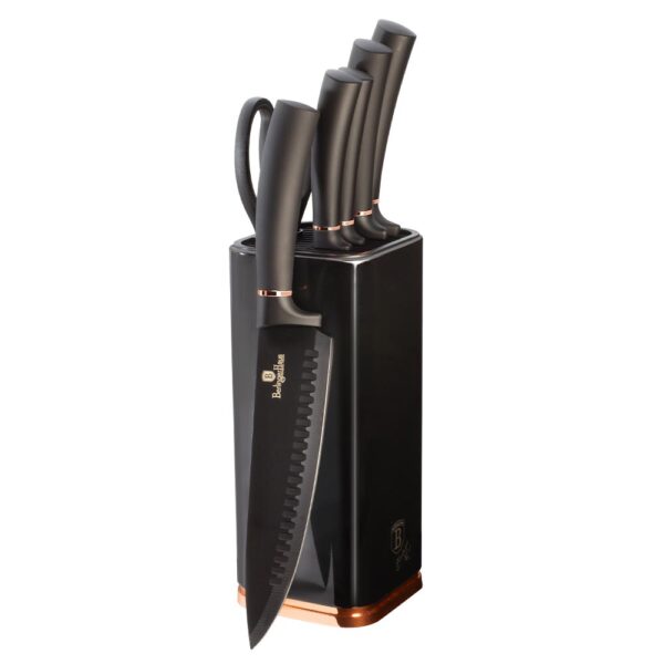 Berlinger Haus Σετ Μαχαίρια 7 τμχ. με Βάση Στήριξης Black Rose BH-2422