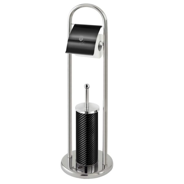 Berlinger Haus Πιγκάλ και βάση χαρτιού υγείας Black Silver Collection BH-6551