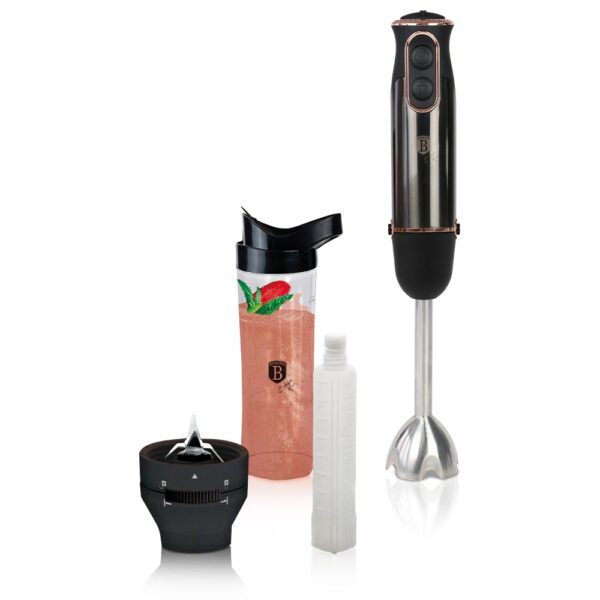 Ραβδομπλέντερ Χειρός 3 σε 1 Berlinger Haus Σετ 6 τεμ. Black Rose Collection BH-9024