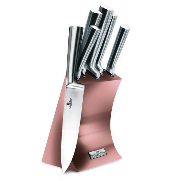 Berlinger Haus Σετ Μαχαίρια 6 τμχ. INOX με Βάση Στήριξης Rose Gold BH-2451