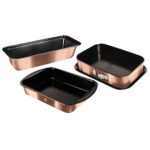Berlinger Haus Σετ Αντικολλητικά Ταψιά 3 τμχ Metallic Line Rose Gold Edition BH-7633