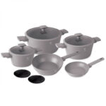 Berlinger Haus Σετ μαγειρικά σκεύη και εργαλεία κουζίνας 10 τμχ με τριπλή επίστρωση titan, Taupe Collection BH-8110