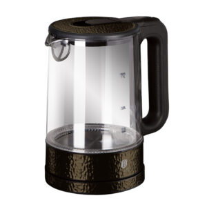 Berlinger Haus Ηλεκτρικός γυάλινος βραστήρας με LED 1.7L 2200W Max Shiny Black Edition BH-9096