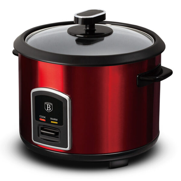 Berlinger Haus Βραστήρας Ρυζιού 700w 1.8lit Metallic Line Burgundy Edition BH-9275