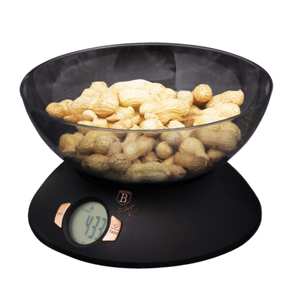 Berlinger Haus Ψηφιακή Ζυγαριά Κουζίνας με μπολ έως 5Kg Black Rose Collection BH-9276