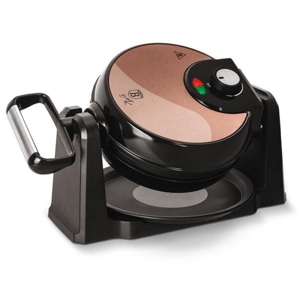 Berlinger Haus Ηλεκτρική Βαφλιέρα περιστρεφόμενη 1000W Metallic Line Rose Gold Collection BH-9451