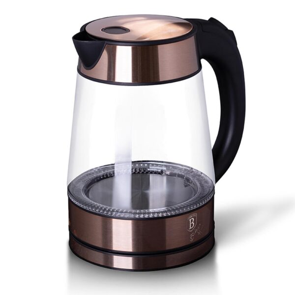 Berlinger Haus Γυάλινος Βραστήρας 1,7lt 2200W Max Rose Gold Edition BH-9121