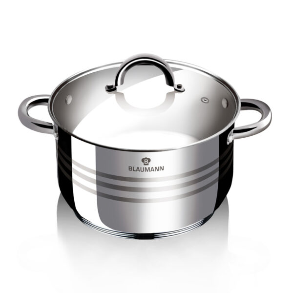 Κατσαρόλα από ανοξείδωτο ατσάλι 24cm 6Lt Blaumann BL-1021A