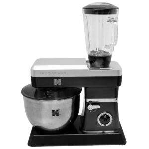 Herzberg Επιτραπέζιο μίξερ - Κουζινομηχανή 1800W σε μαύρο χρώμα HG-5065-BK