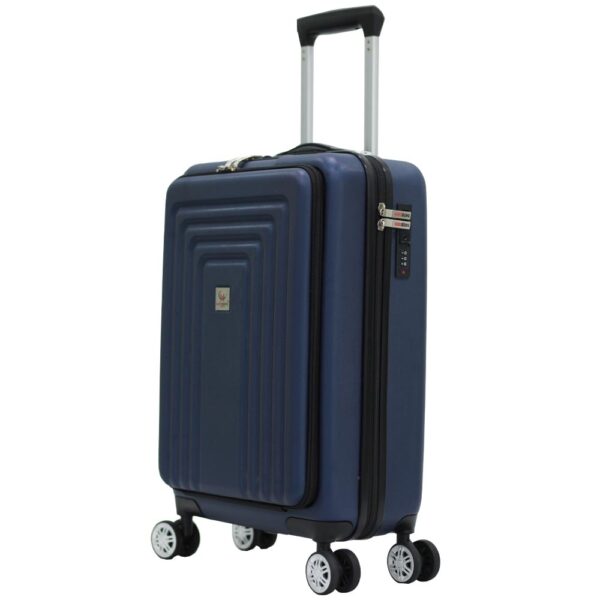 Herzberg Βαλίτσα Καμπίνας – Χειραποσκευή Trolley Μπλε HG-8065BLU