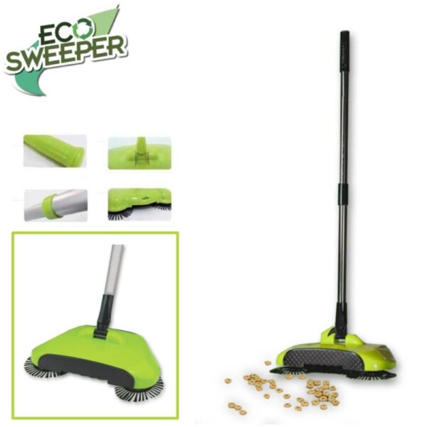 HomeVero ECO Sweeper Χειροκίνητη σκούπα 3 σε 1 για όλες τις επιφάνειες