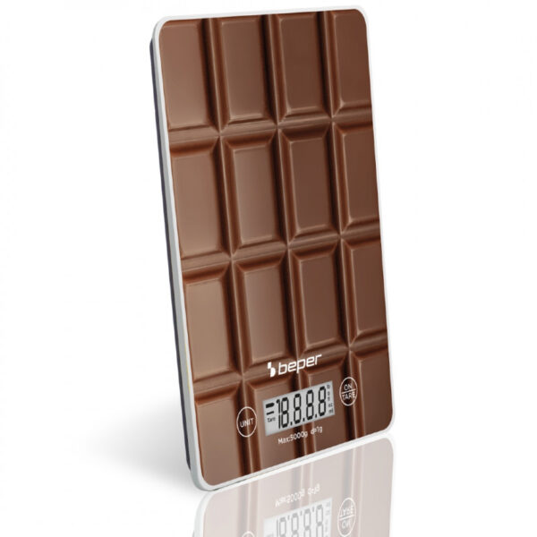 Ψηφιακή Ζυγαριά Κουζίνας Ακριβείας έως 5Kg σε σχήμα σοκολάτας Beper P102BIL002