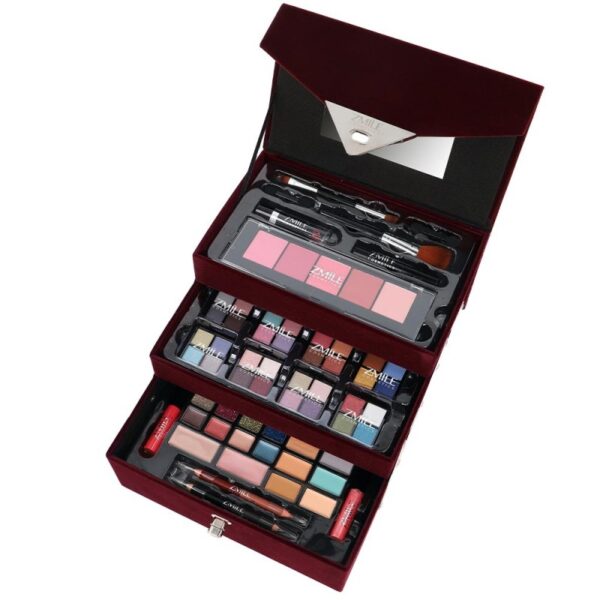 Zmile Cosmetics Βαλιτσάκι μακιγιάζ 74 τεμαχίων με ενσωματωμένο καθρεφτάκι