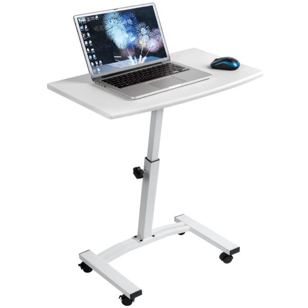 Tatkraft Τροχήλατο τραπεζάκι laptop 60 x 40 x 52/84 cm σε λευκό χρώμα T10345