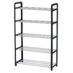 Artmoon Μικρή και πρακτική παπουτσοθήκη 5 επιπέδων σε μαύρο χρώμα T10406