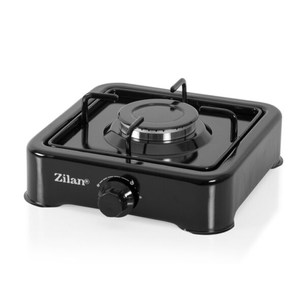 Zilan Μονή Εστία Υγραερίου Εμαγιέ Μαύρη ZLN0018-BLK