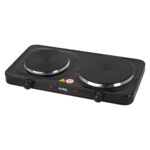 Διπλή ηλεκτρική εστία σε Μαύρο χρώμα 2500W Zilan ZLN2844-BLK