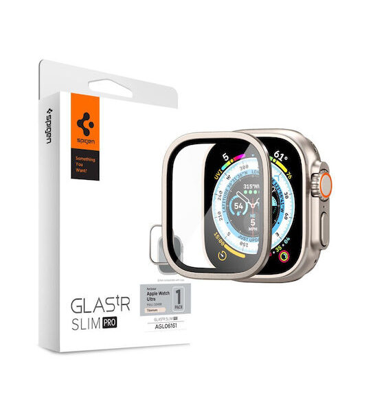 Spigen Glas.TR Slim Pro Μεταλλική Θήκη Titanium για το Apple Watch Ultra 49mm