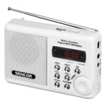 Sencor SRD-215 Φορητό Ραδιόφωνο Επαναφορτιζόμενο με USB Λευκό