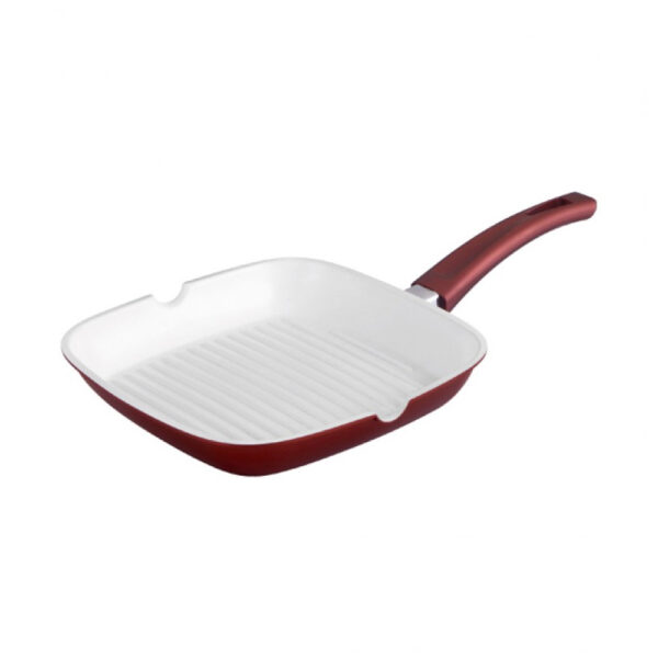 Royalty Line RL-AG24C Τηγάνι Grill με κεραμική αντικολλητική επίστρωση Burgundy