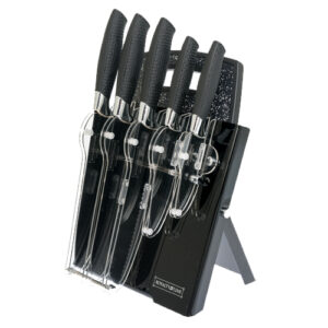 Royalty Line RL-BLK7ST-W Σετ μαχαίρια 7 τμχ με βάση στήριξης Μαύρο
