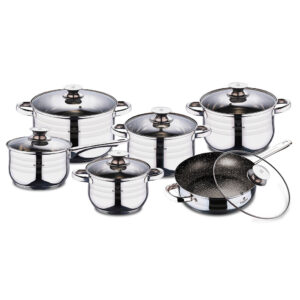 Blaumann Σετ κατσαρόλες 12τμχ Inox BL-3167 Gourmet Line