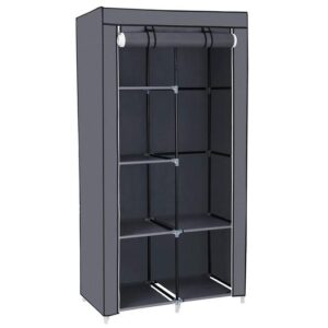 Φορητή υφασμάτινη ντουλάπα Herzberg HG-8010-GR Γκρι