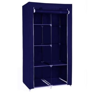 Φορητή υφασμάτινη ντουλάπα Herzberg HG-8010-BL Μπλε