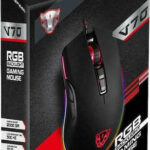 Motospeed V70 RGB Gaming Ποντίκι 12000 DPI Μαύρο