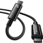 Baseus Tungsten Gold USB 2.0 Cable USB-C male – USB-C 240W Μαύρο 3m (CAWJ040201)