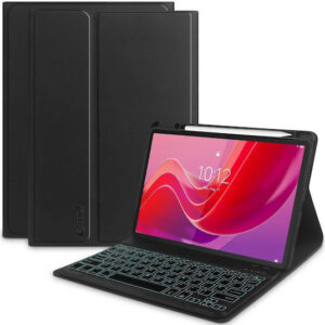 Tech-Protect Smartcase Pen Flip Cover με Πληκτρολόγιο στα Αγγλικά US Μαύρη (Lenovo Tab M11)