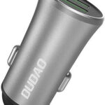 Dudao Φορτιστής Αυτοκινήτου 3.4A με Θύρες: 2xUSB Γκρι