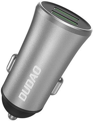 Dudao Φορτιστής Αυτοκινήτου 3.4A με Θύρες: 2xUSB Γκρι