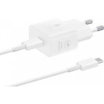 Samsung Φορτιστής με Θύρα USB-C και Καλώδιο USB-C – USB-C 25W Power Delivery Λευκός EP-T2510XWEGEU)