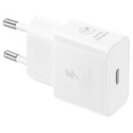 Samsung Φορτιστής με Θύρα USB-C και Καλώδιο USB-C – USB-C 25W Power Delivery Λευκός EP-T2510XWEGEU)