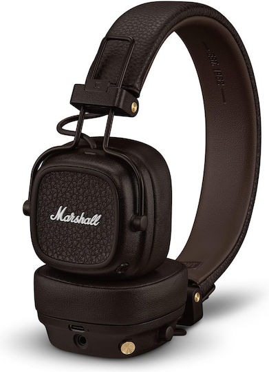 Marshall Major V Ασύρματα / Ενσύρματα On Ear Ακουστικά με 100 ώρες Λειτουργίας και Quick Charge Καφέ 1006834