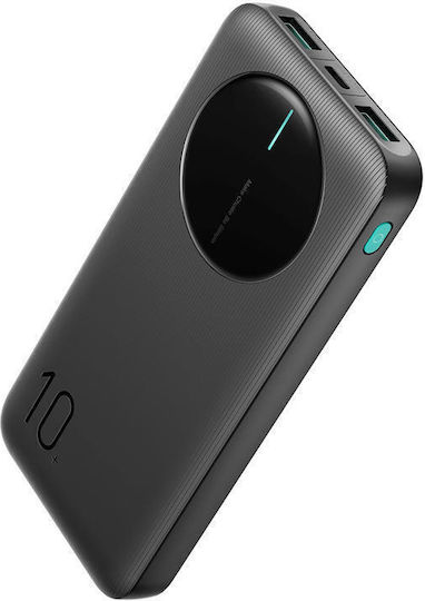 Joyroom JR-PBF12 Power Bank 10000mAh 12W με 2 Θύρες USB-A και Θύρα USB-C Μαύρο