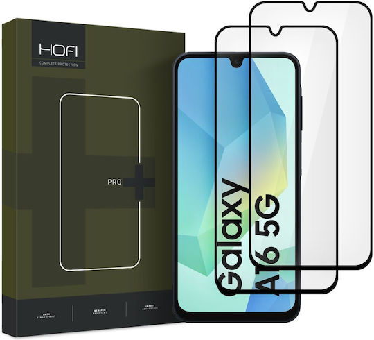Hofi Tempered Glass 2τμχ Μαύρο (Galaxy A16 4G / 5G